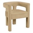 Meridian Furniture Athena Camel Velvet Dining Chair