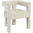 Meridian Furniture Athena Cream Velvet Dining Chair