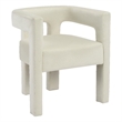 Meridian Furniture Athena Cream Velvet Dining Chair