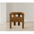 Meridian Furniture Athena Saddle Velvet Dining Chair