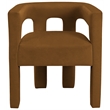 Meridian Furniture Athena Saddle Velvet Dining Chair