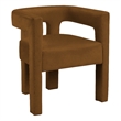 Meridian Furniture Athena Saddle Velvet Dining Chair