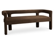 Meridian Furniture Athena Brown Velvet Bench