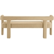 Meridian Furniture Athena Camel Velvet Bench