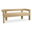 Meridian Furniture Athena Camel Velvet Bench