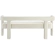 Meridian Furniture Athena Cream Velvet Bench