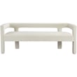 Meridian Furniture Athena Cream Velvet Bench
