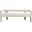 Meridian Furniture Athena Cream Velvet Bench