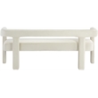 Meridian Furniture Athena Cream Velvet Bench
