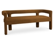 Meridian Furniture Athena Saddle Velvet Bench