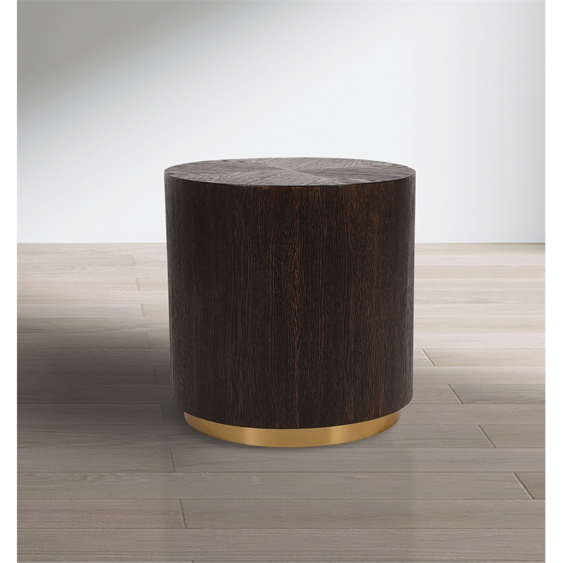 Meridian Furniture Nile Brown Oak End Table