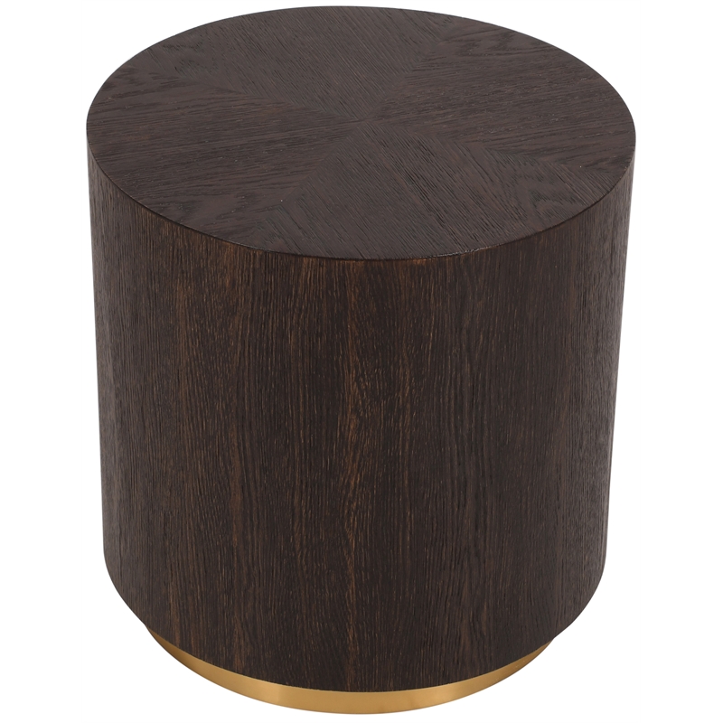 Meridian Furniture Nile Brown Oak End Table