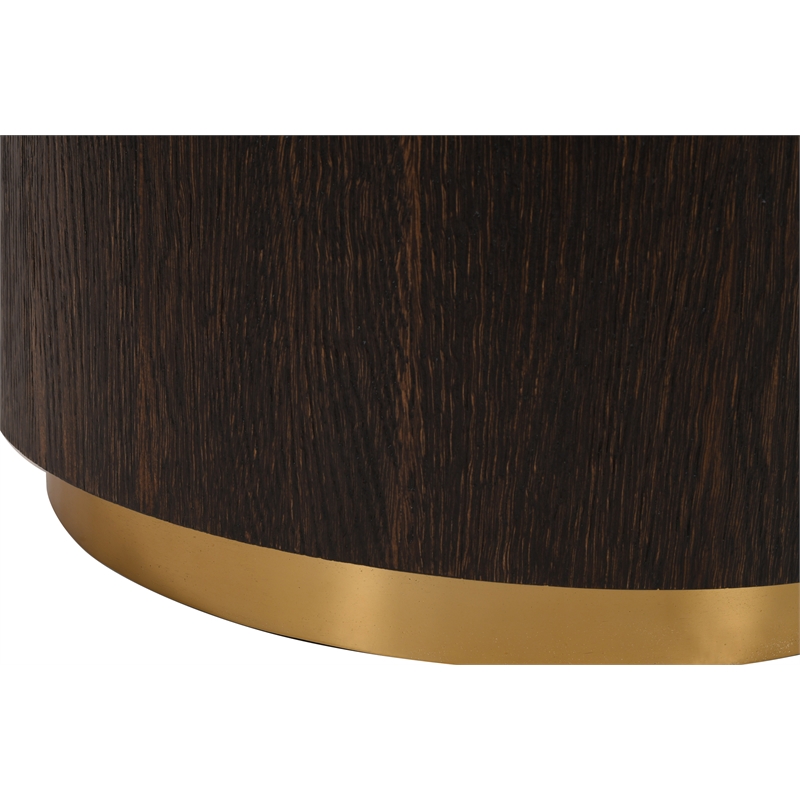 Meridian Furniture Nile Brown Oak End Table