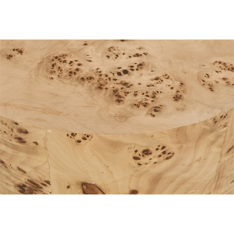 Meridian Furniture Burl Natural Ash End Table