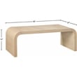 Meridian Furniture Cresthill White Oak Coffee Table