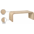 Meridian Furniture Cresthill White Oak Coffee Table