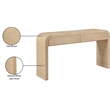 Meridian Furniture Cresthill White Oak Console Table