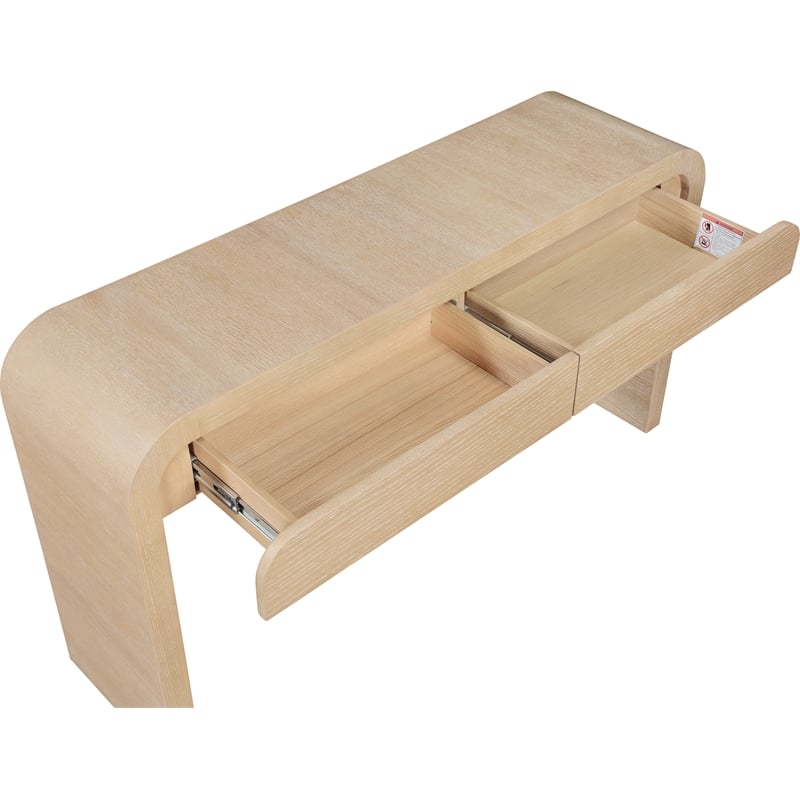 Meridian Furniture Cresthill White Oak Console Table
