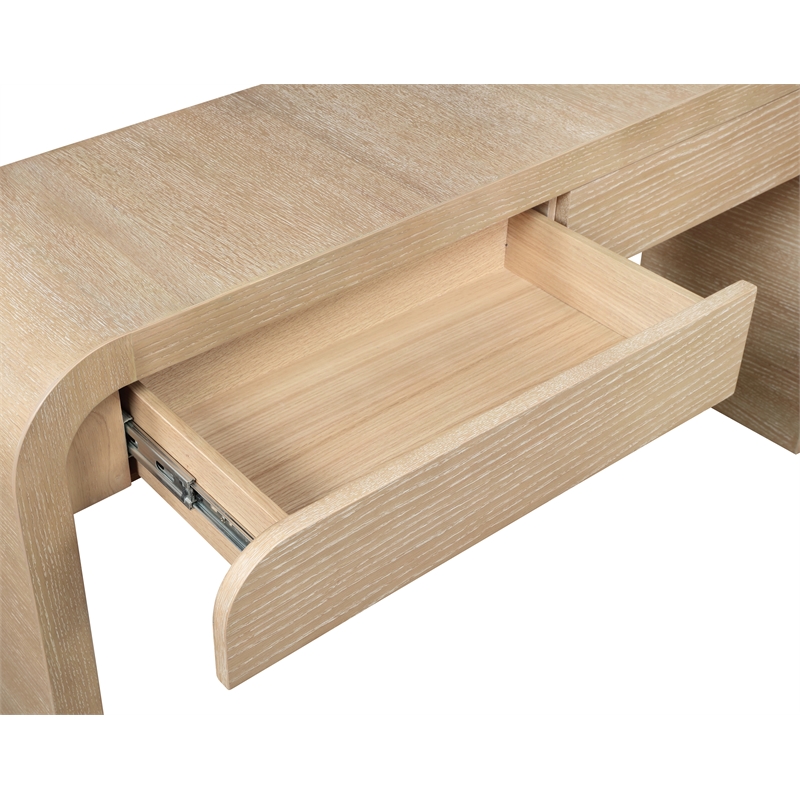 Meridian Furniture Cresthill White Oak Console Table