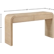 Meridian Furniture Cresthill White Oak Console Table