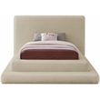 Meridian Furniture Dane Beige Teddy Fabric Twin Bed