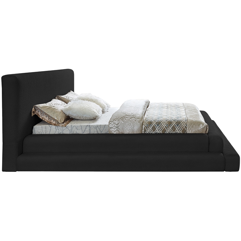 Meridian Furniture Dane Black Teddy Fabric Full Bed