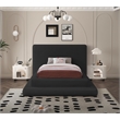 Meridian Furniture Dane Black Teddy Fabric Twin Bed