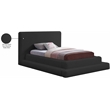 Meridian Furniture Dane Black Teddy Fabric Twin Bed