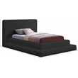 Meridian Furniture Dane Black Teddy Fabric Twin Bed