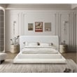 Meridian Furniture Dane Cream Teddy Fabric King Bed