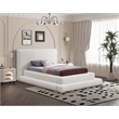 Meridian Furniture Dane Cream Teddy Fabric Twin Bed
