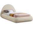 Meridian Furniture Rudy Beige Teddy Fabric Twin Bed