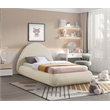 Meridian Furniture Rudy Beige Teddy Fabric Twin Bed