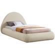 Meridian Furniture Rudy Beige Teddy Fabric Twin Bed