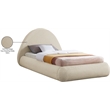 Meridian Furniture Rudy Beige Teddy Fabric Twin Bed