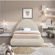 Meridian Furniture Rudy Beige Teddy Fabric Twin Bed