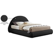 Meridian Furniture Rudy Black Teddy Fabric Full Bed