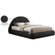 Meridian Furniture Rudy Black Teddy Fabric Queen Bed