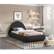 Meridian Furniture Rudy Black Teddy Fabric Twin Bed