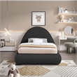 Meridian Furniture Rudy Black Teddy Fabric Twin Bed