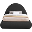Meridian Furniture Rudy Black Teddy Fabric Twin Bed