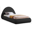 Meridian Furniture Rudy Black Teddy Fabric Twin Bed