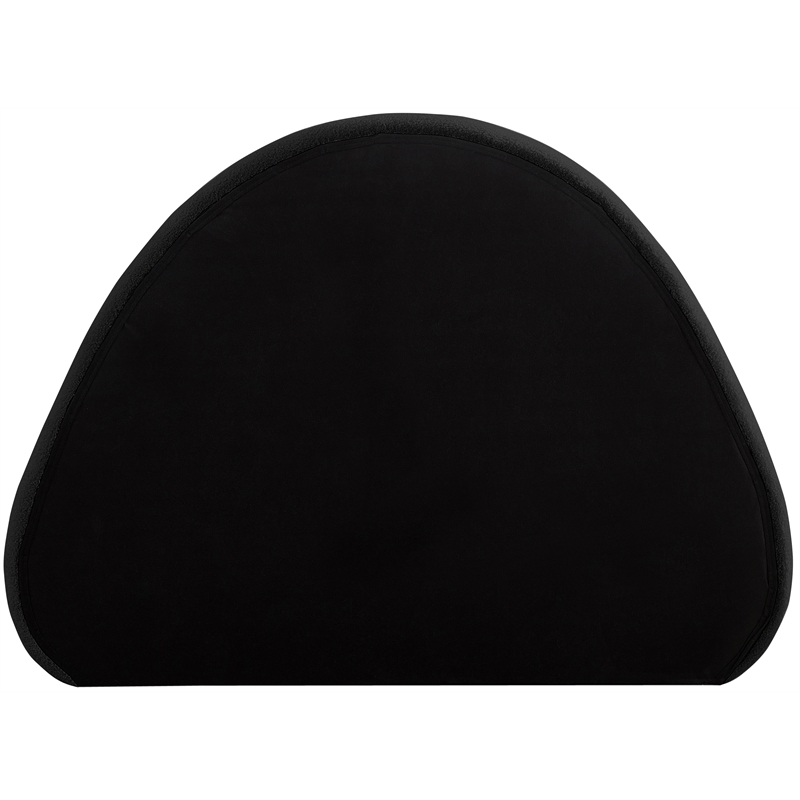 Meridian Furniture Rudy Black Teddy Fabric Twin Bed