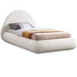 Meridian Furniture Rudy Cream Teddy Fabric Twin Bed