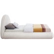Meridian Furniture Rudy Cream Teddy Fabric Twin Bed