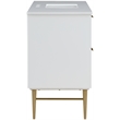 Meridian Furniture Modernist White Bathroom Vanity