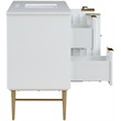 Meridian Furniture Modernist White Bathroom Vanity