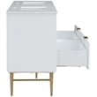 Meridian Furniture Modernist White Bathroom Vanity
