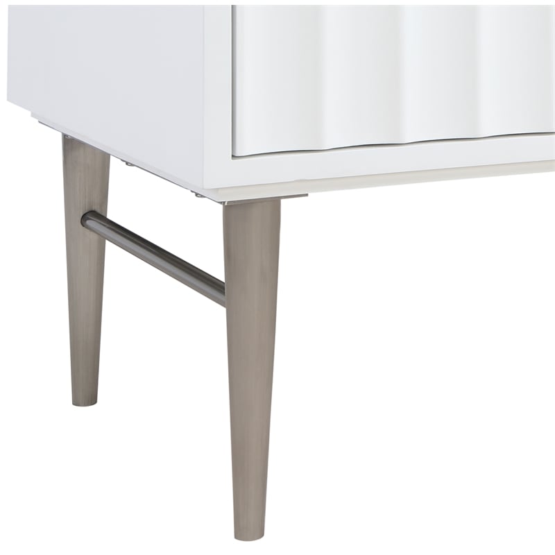 meridian furniture modernist white bathroom vanity