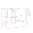 Meridian Furniture Modernist White Bathroom Vanity